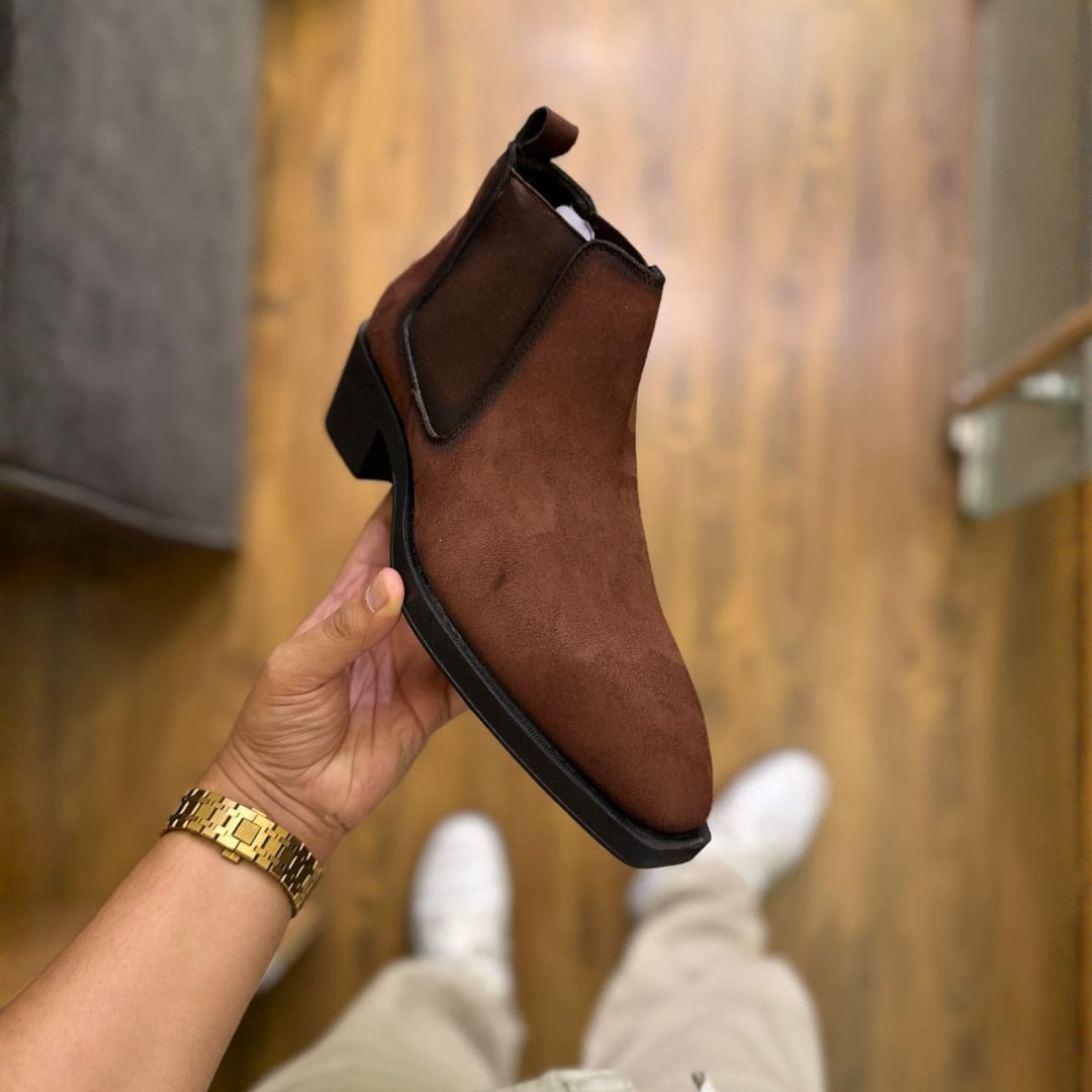 ZARA Handmade Chelsea High Heel Boot