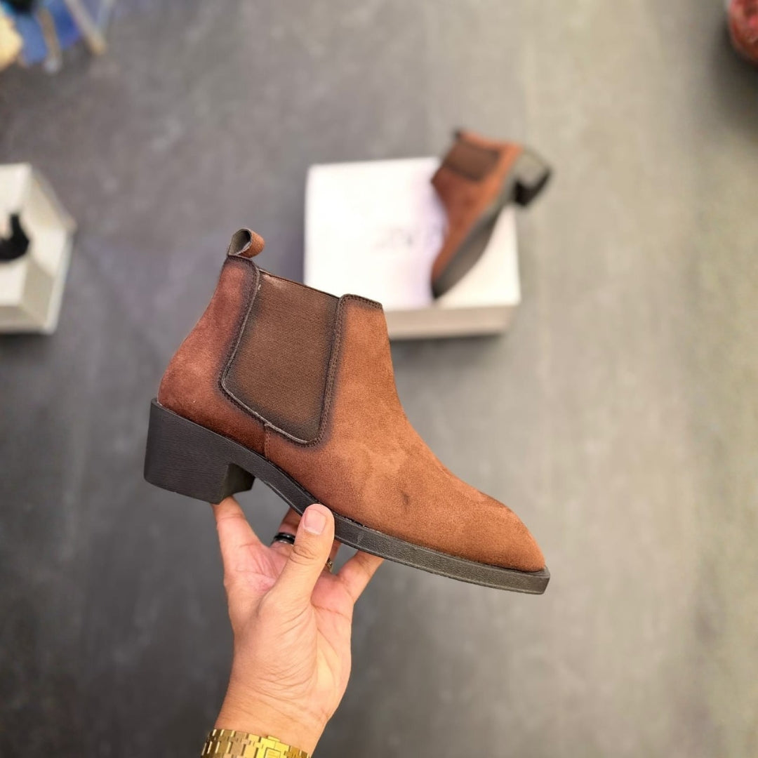 ZARA Handmade Chelsea High Heel Boot