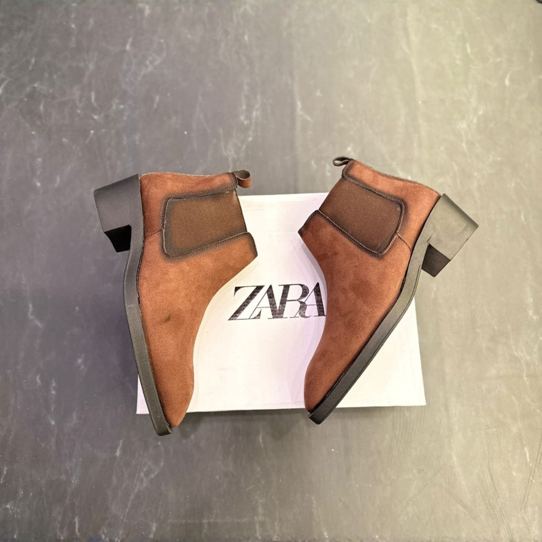 ZARA Handmade Chelsea High Heel Boot
